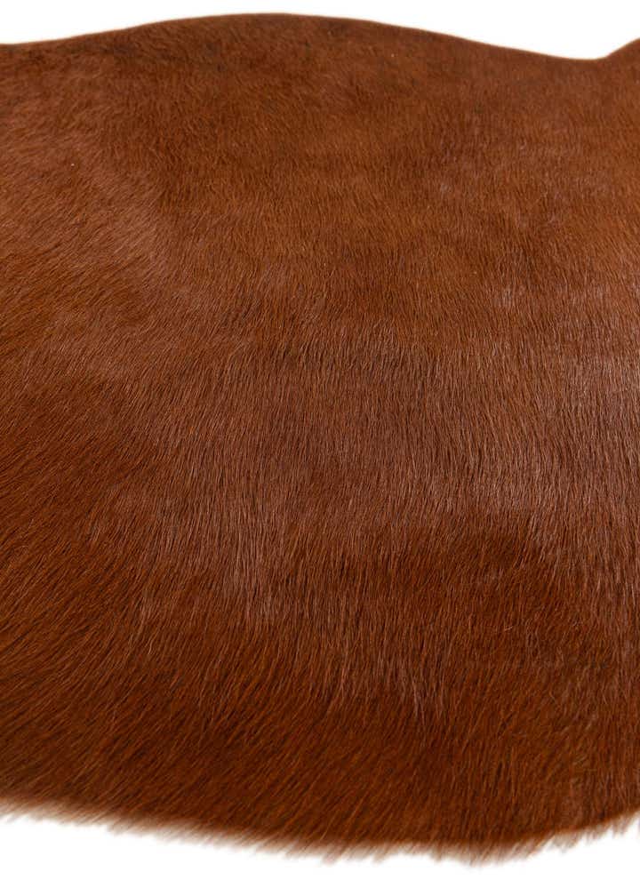 2' 2 x 2' 11 Cowhide Leather Rug