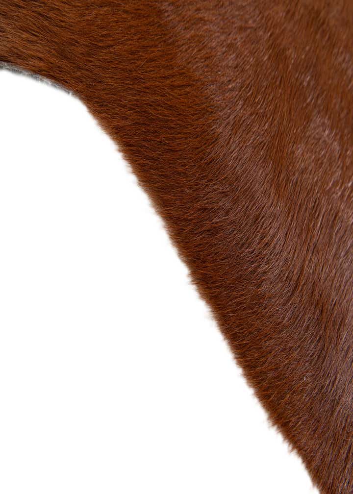 2' 2 x 2' 11 Cowhide Leather Rug