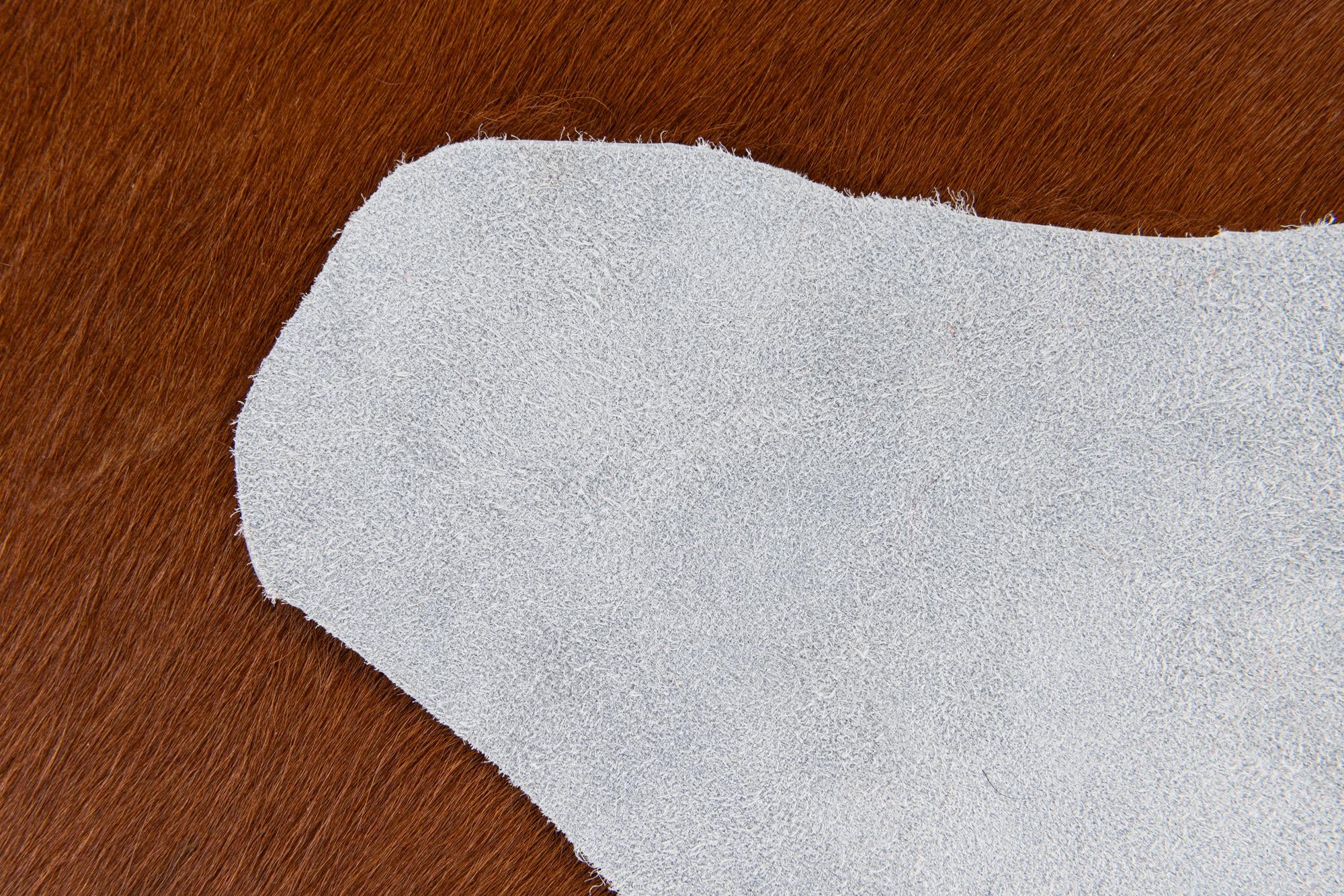2' 2 x 2' 11 Cowhide Leather Rug