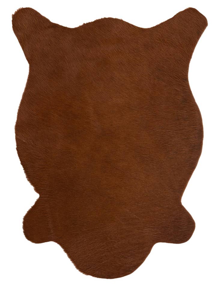 Detail image of 2' 2 x 2' 11 Cowhide Leather Rug