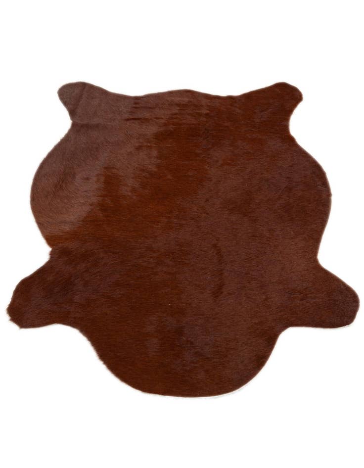 Detail image of 2' 2 x 2' 11 Cowhide Leather Rug