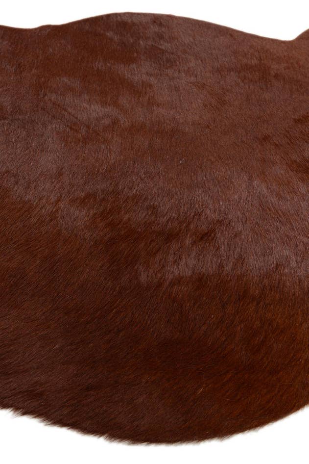 Detail image of 2' 2 x 2' 11 Cowhide Leather Rug
