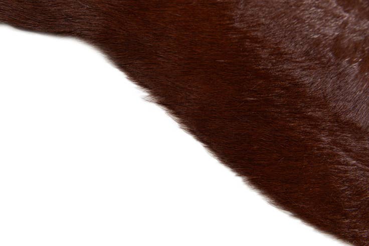 Detail image of 2' 2 x 2' 11 Cowhide Leather Rug