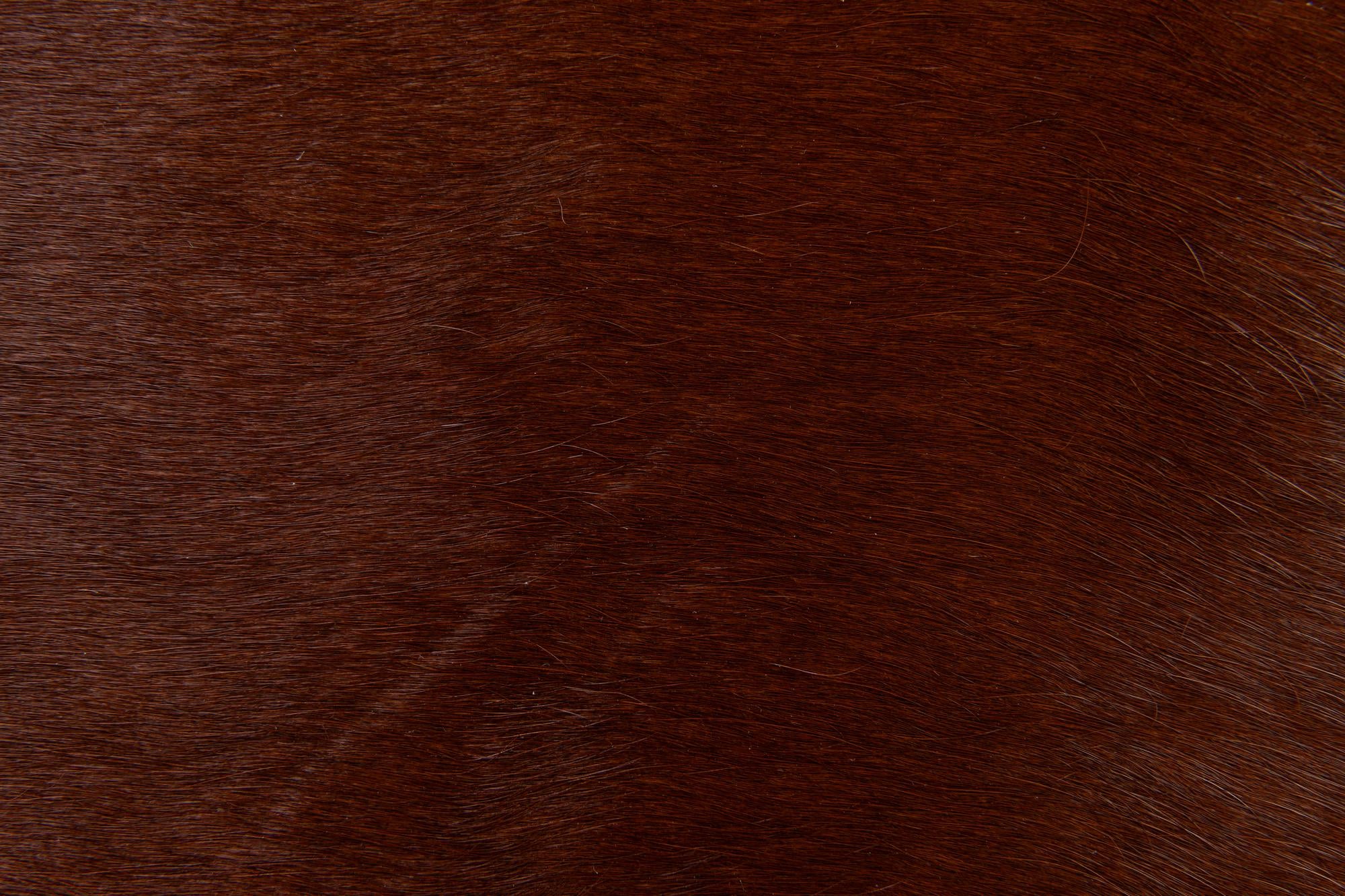 2' 2 x 2' 11 Cowhide Leather Rug