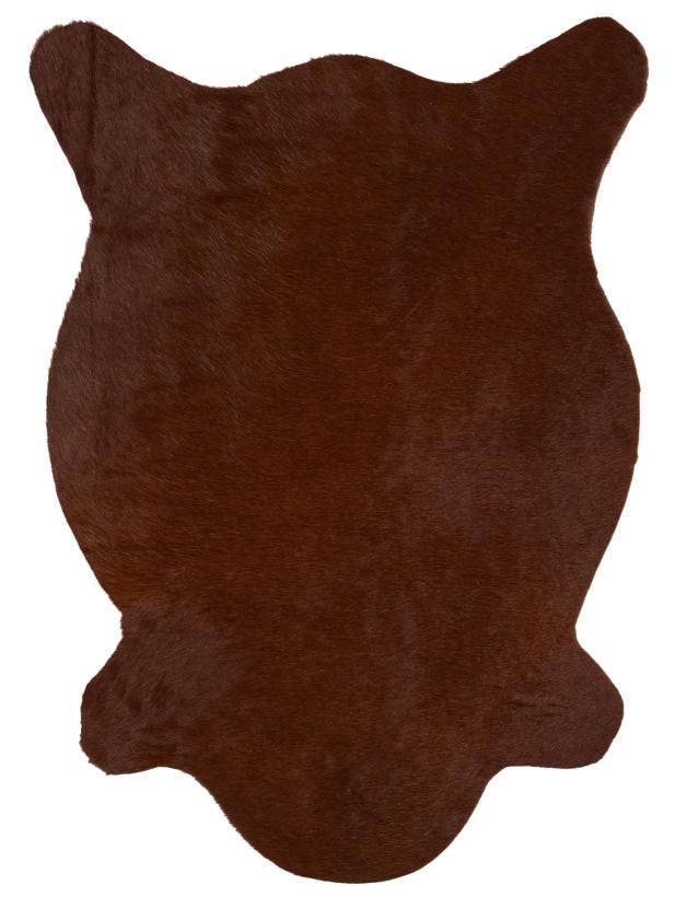 Detail image of 2' 2 x 2' 11 Cowhide Leather Rug
