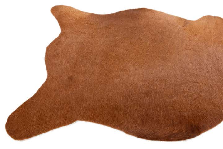 2' 2 x 2' 11 Cowhide Leather Rug