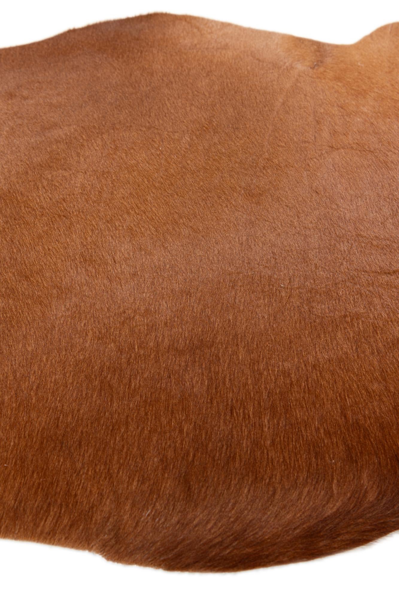 2' 2 x 2' 11 Cowhide Leather Rug