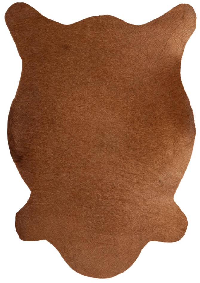 Detail image of 2' 2 x 2' 11 Cowhide Leather Rug