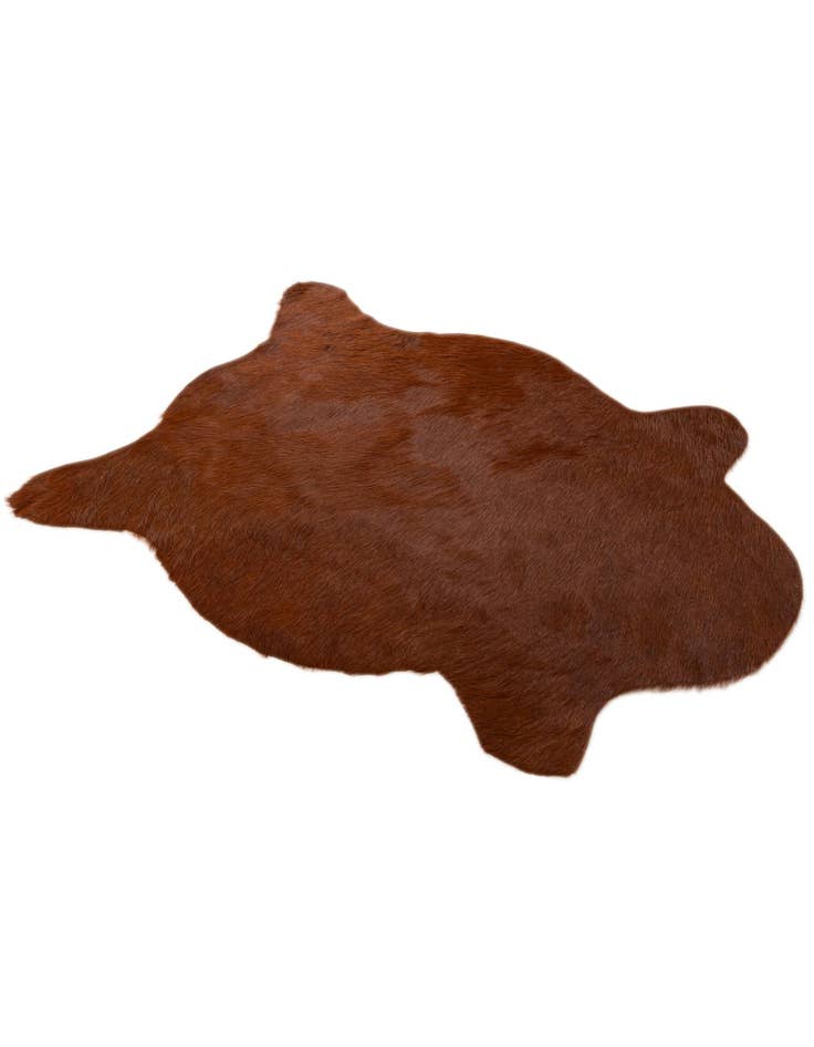 Detail image of 2' 2 x 2' 11 Cowhide Leather Rug