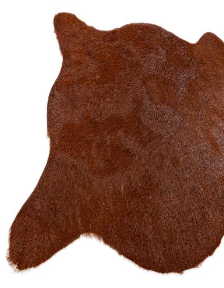 Detail image of 2' 2 x 2' 11 Cowhide Leather Rug