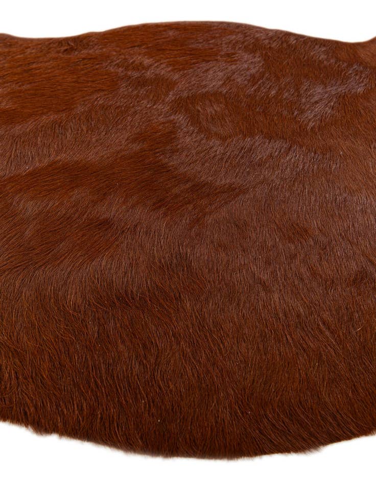Detail image of 2' 2 x 2' 11 Cowhide Leather Rug