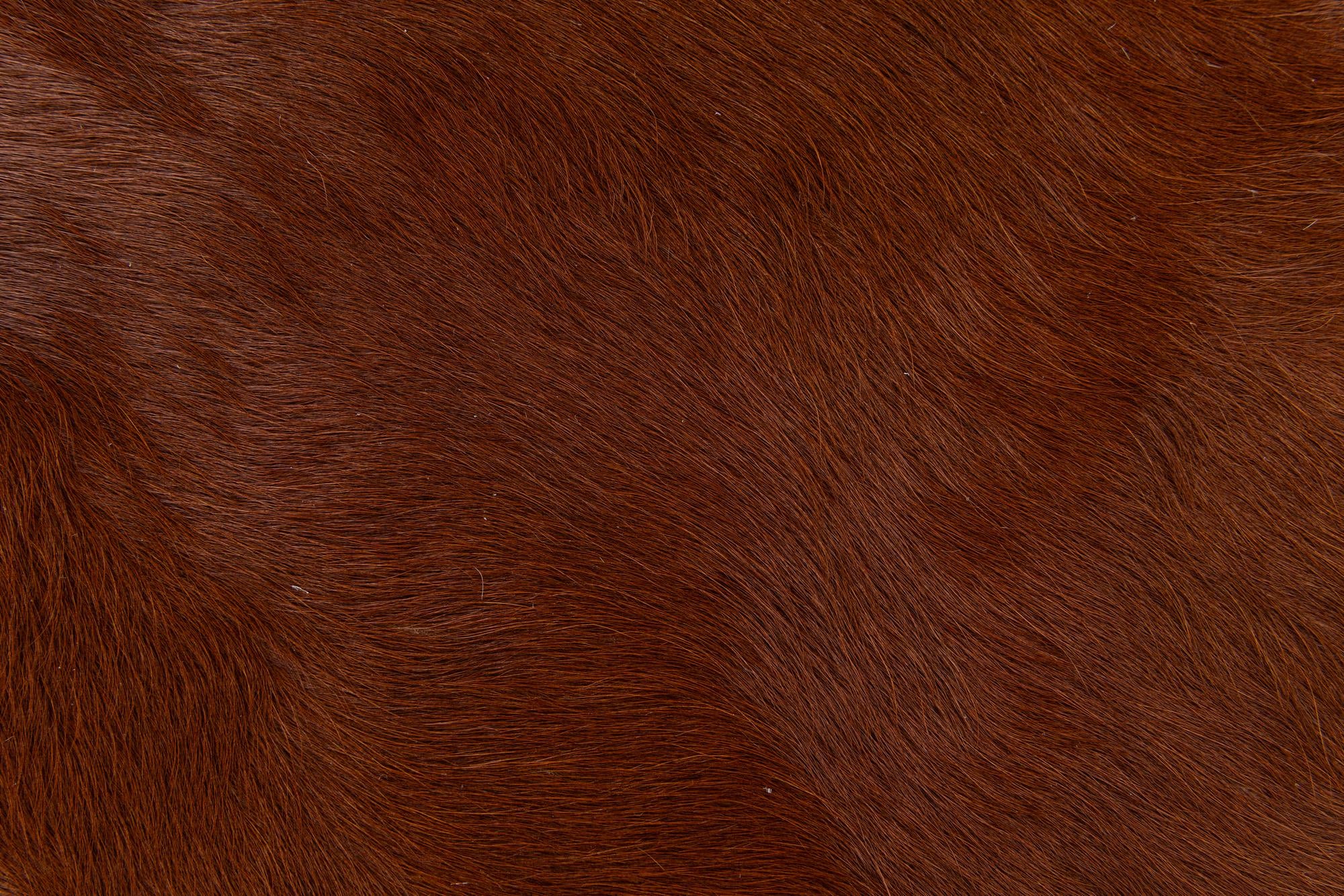 2' 2 x 2' 11 Cowhide Leather Rug