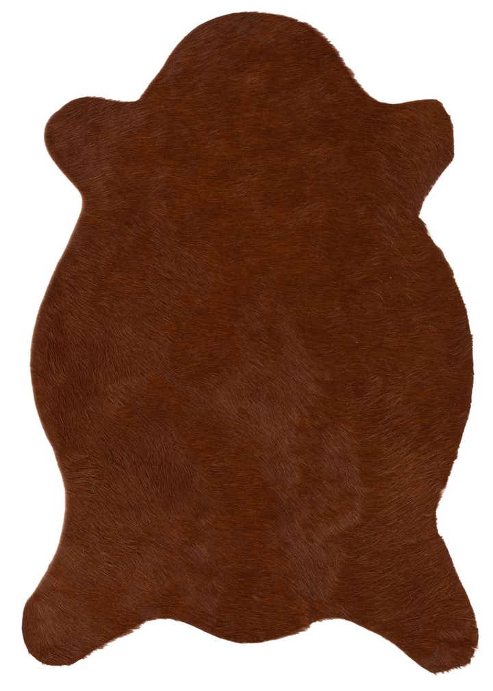 2' 2 x 2' 11 Cowhide Leather Rug