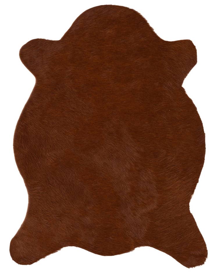 Detail image of 2' 2 x 2' 11 Cowhide Leather Rug