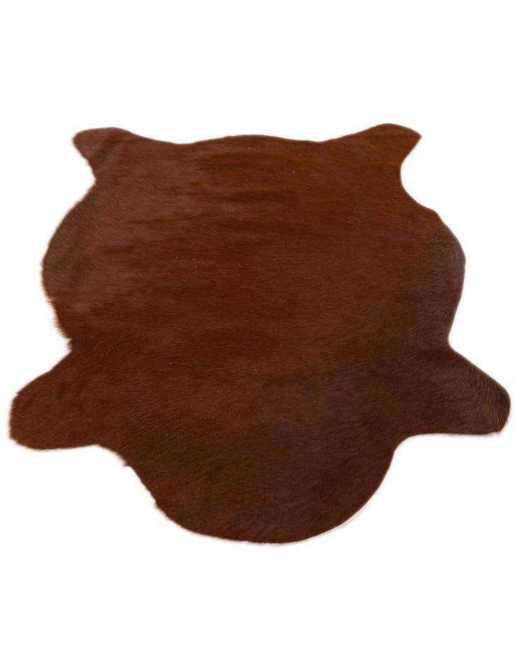 Detail image of 2' 2 x 2' 11 Cowhide Leather Rug