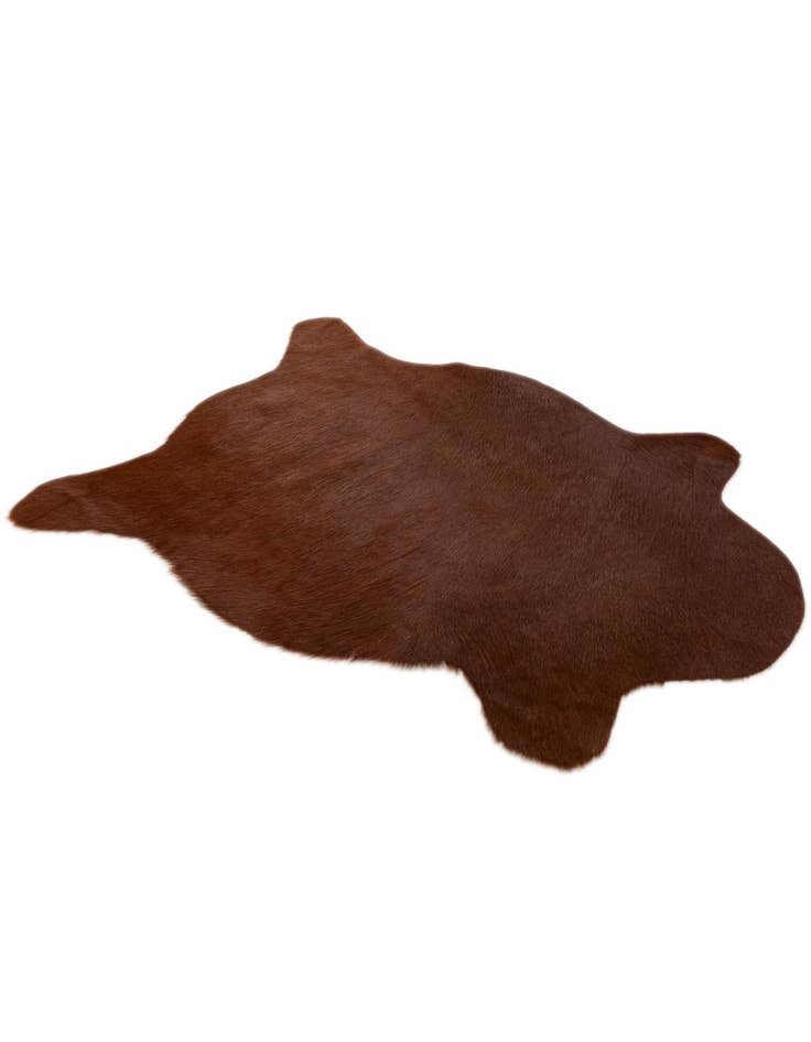 Detail image of 2' 2 x 2' 11 Cowhide Leather Rug