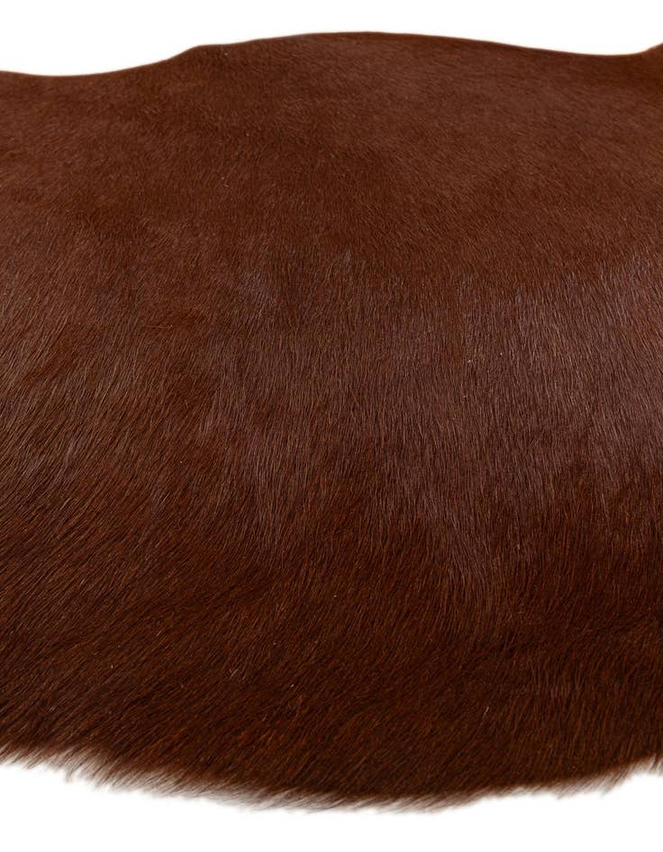 Detail image of 2' 2 x 2' 11 Cowhide Leather Rug