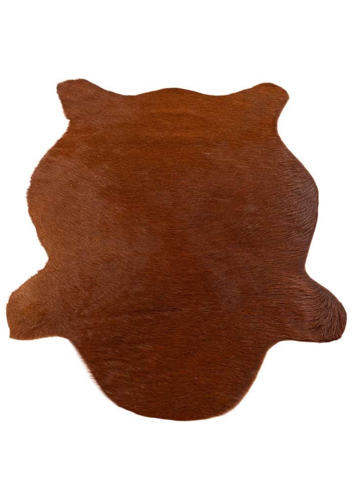 2' 2 x 2' 11 Cowhide Leather Rug