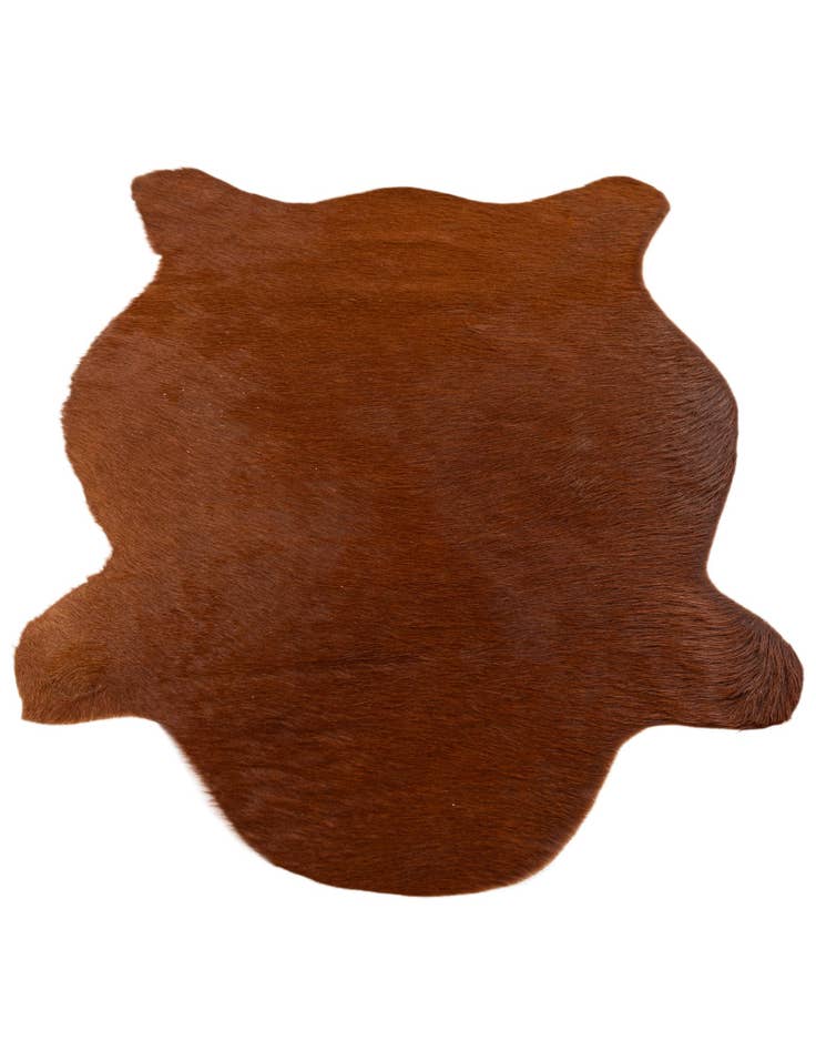 Detail image of 2' 2 x 2' 11 Cowhide Leather Rug