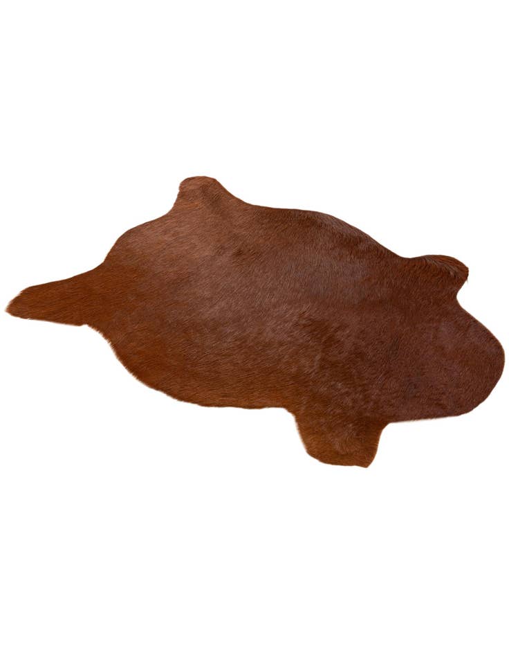 Detail image of 2' 2 x 2' 11 Cowhide Leather Rug