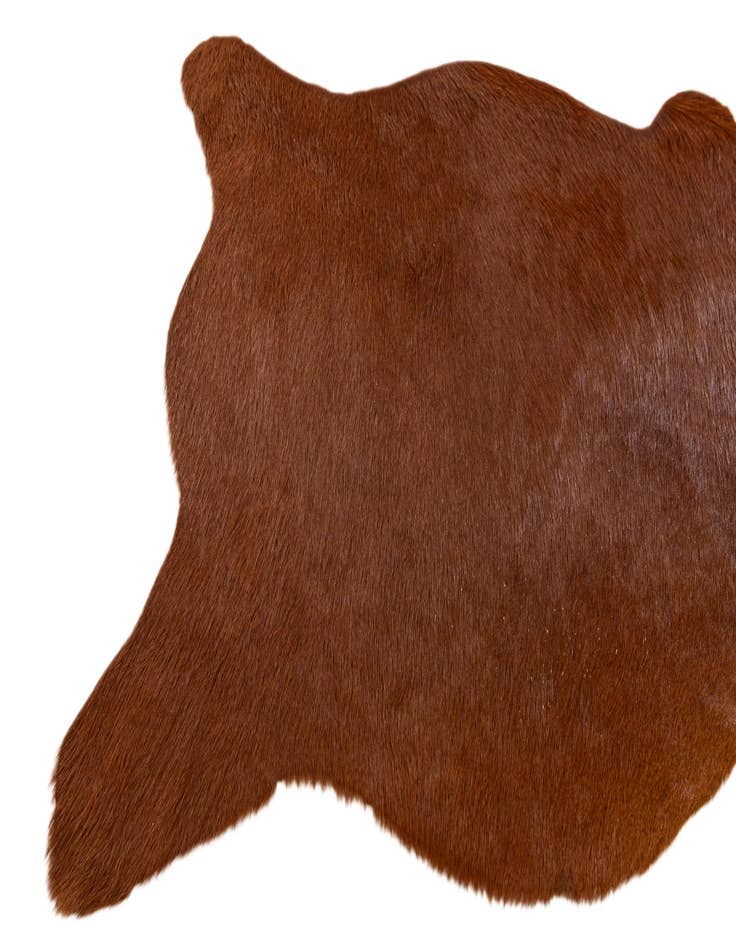 Detail image of 2' 2 x 2' 11 Cowhide Leather Rug