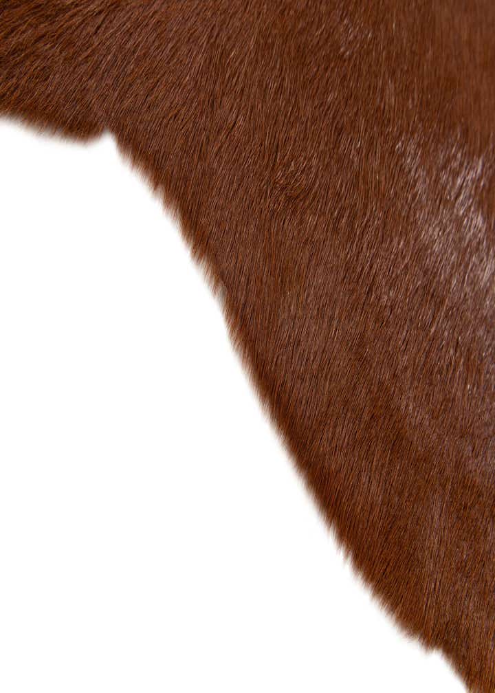 2' 2 x 2' 11 Cowhide Leather Rug