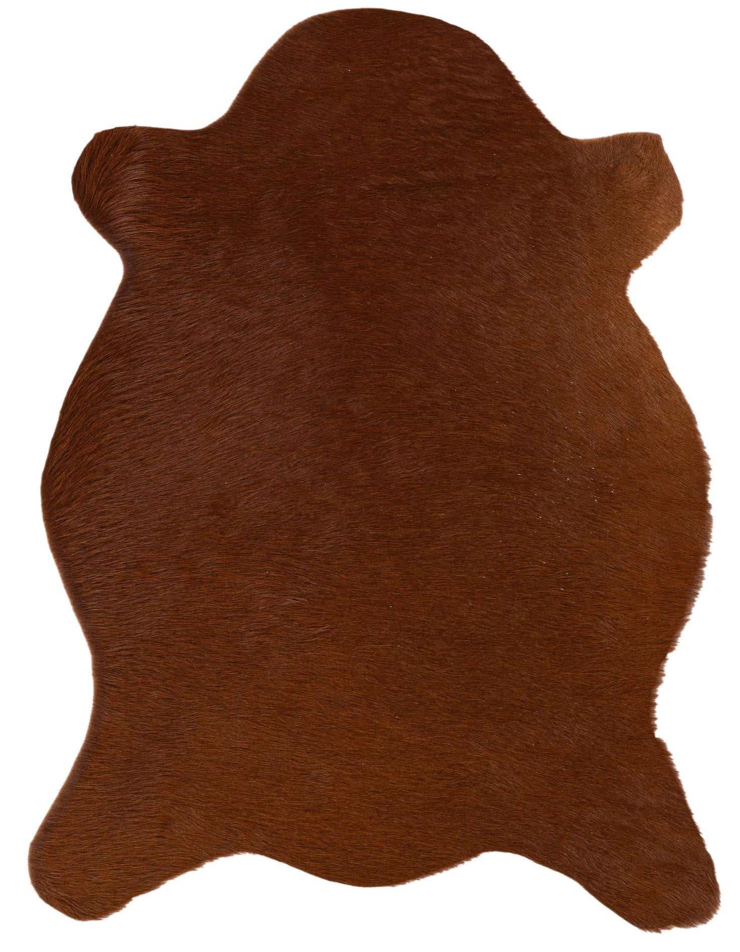 2' 2 x 2' 11 Cowhide Leather Rug