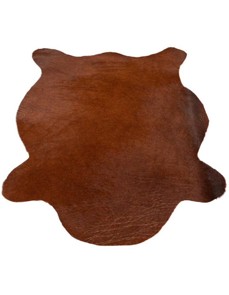 Detail image of 2' 2 x 2' 11 Cowhide Leather Rug