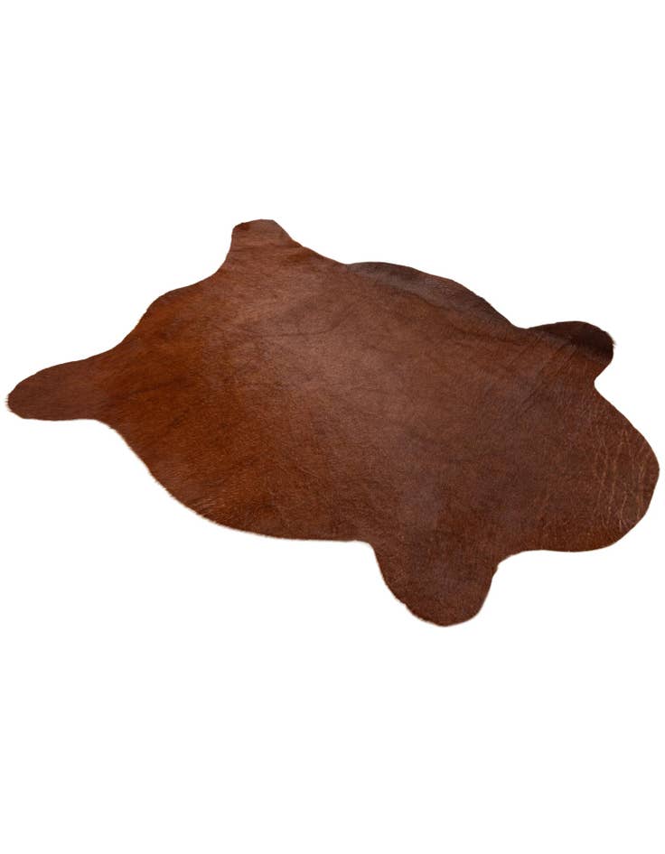 Detail image of 2' 2 x 2' 11 Cowhide Leather Rug