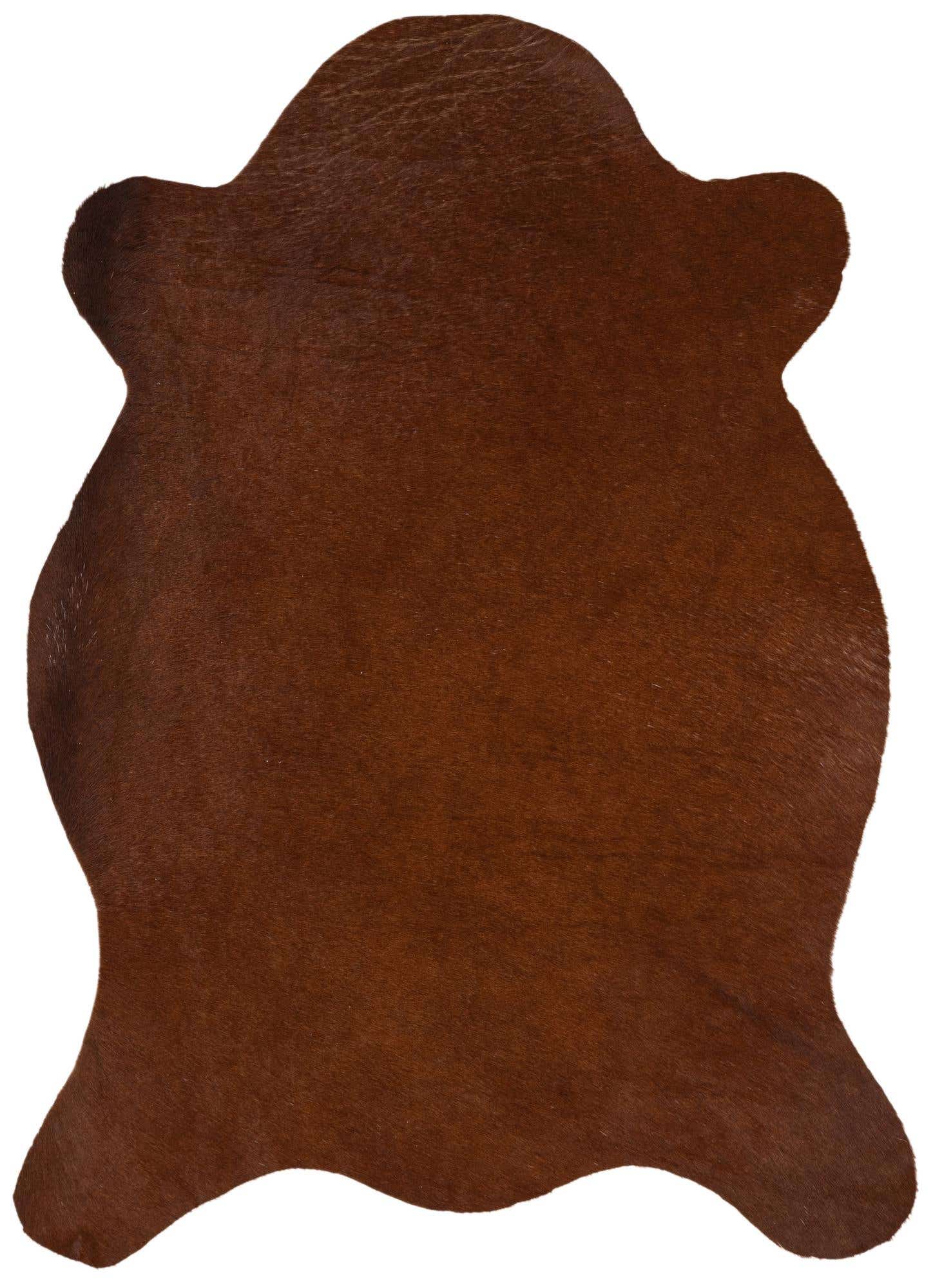 2' 2 x 2' 11 Cowhide Leather Rug