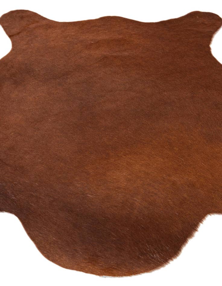 Detail image of 2' 2 x 2' 11 Cowhide Leather Rug