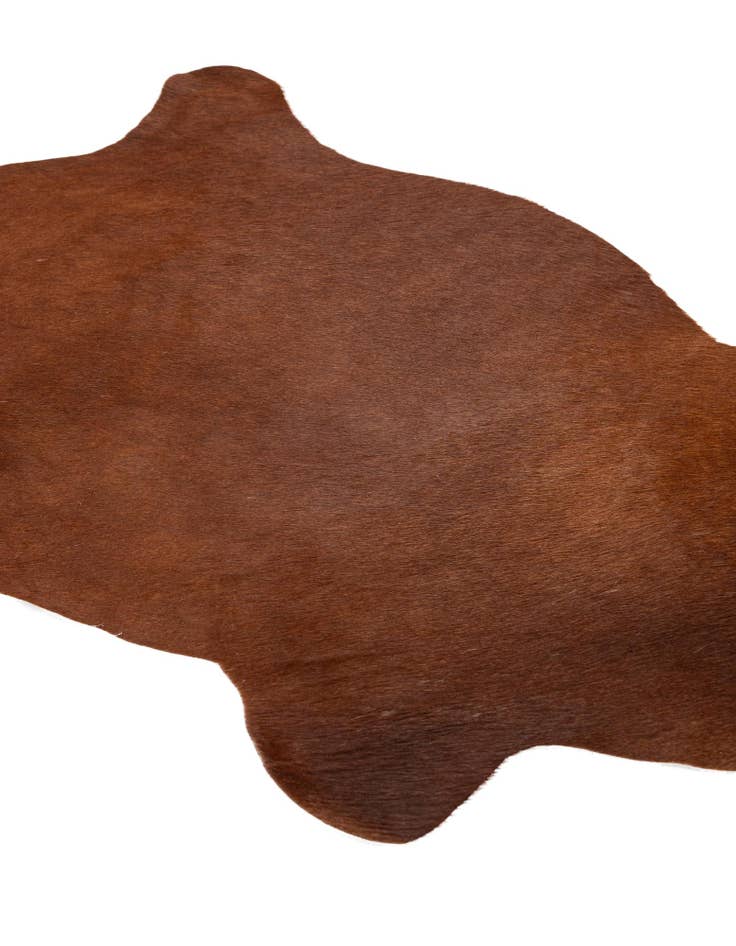Detail image of 2' 2 x 2' 11 Cowhide Leather Rug