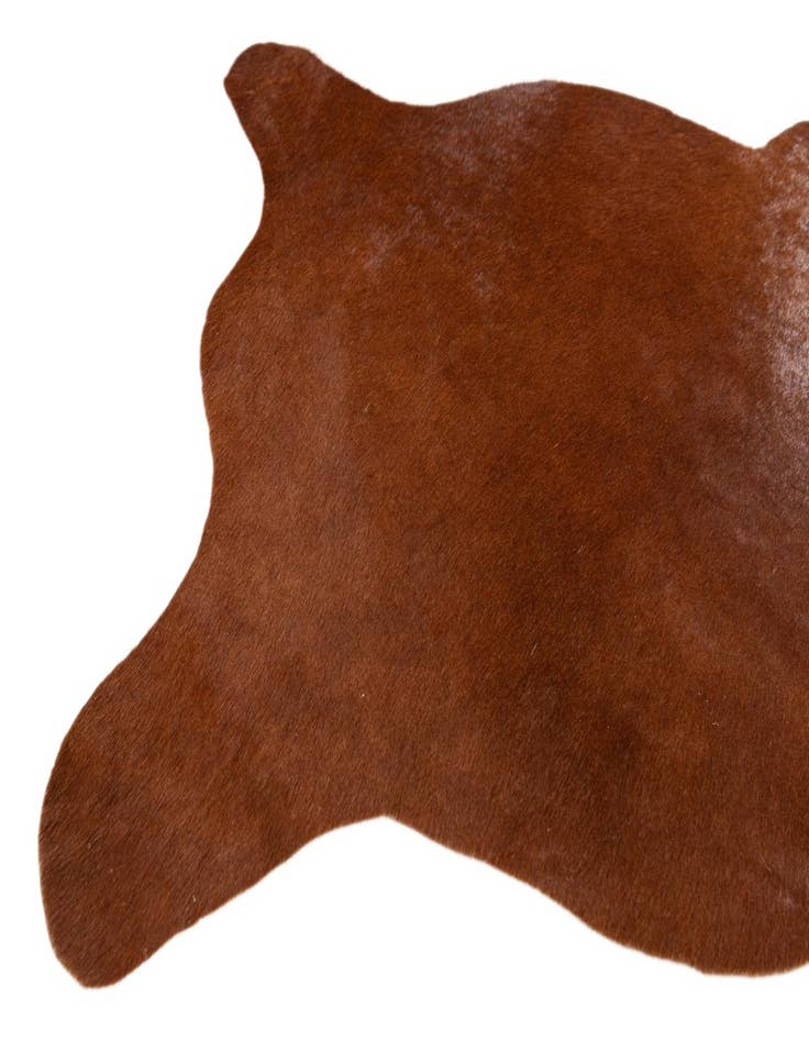 Detail image of 2' 2 x 2' 11 Cowhide Leather Rug