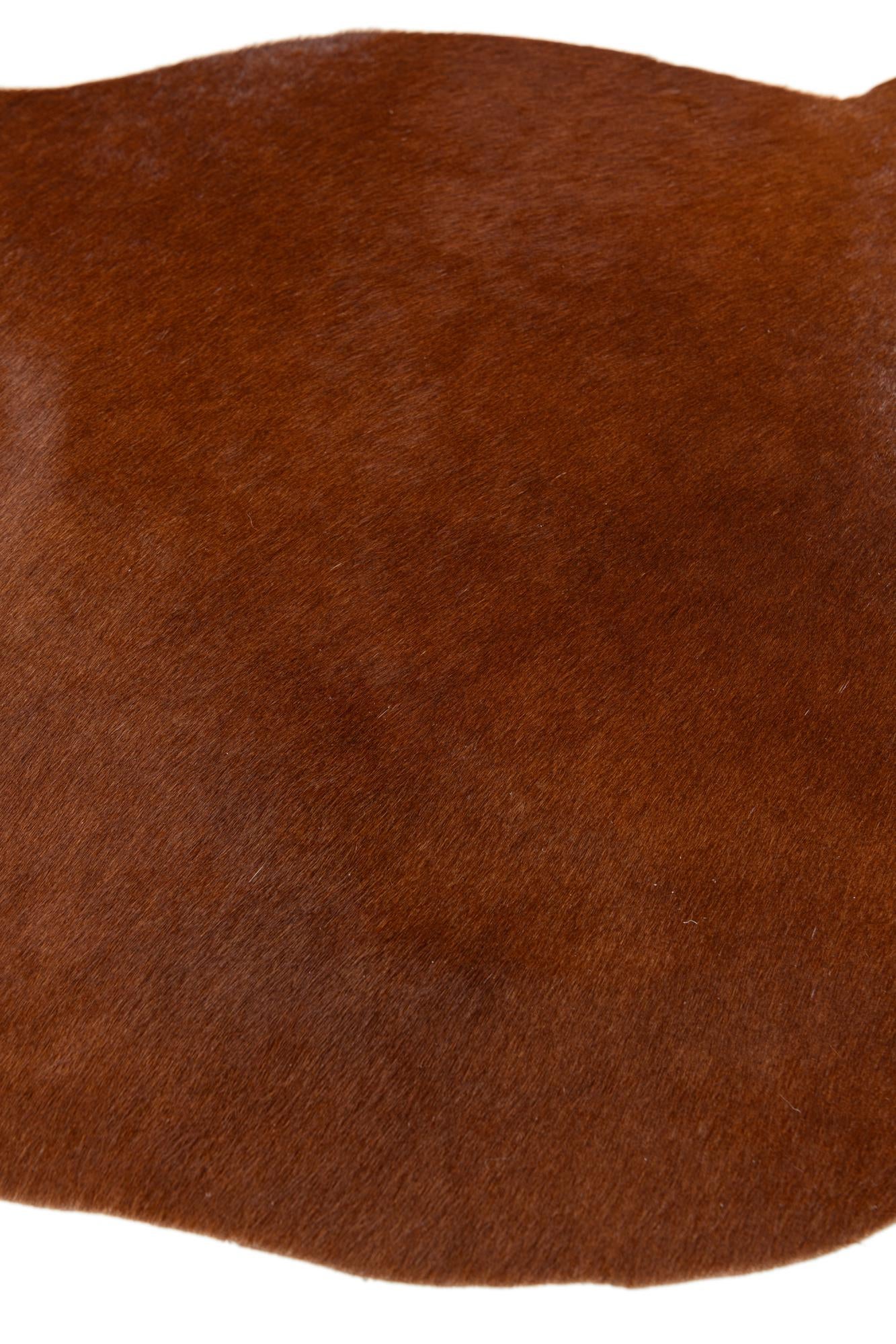 2' 2 x 2' 11 Cowhide Leather Rug