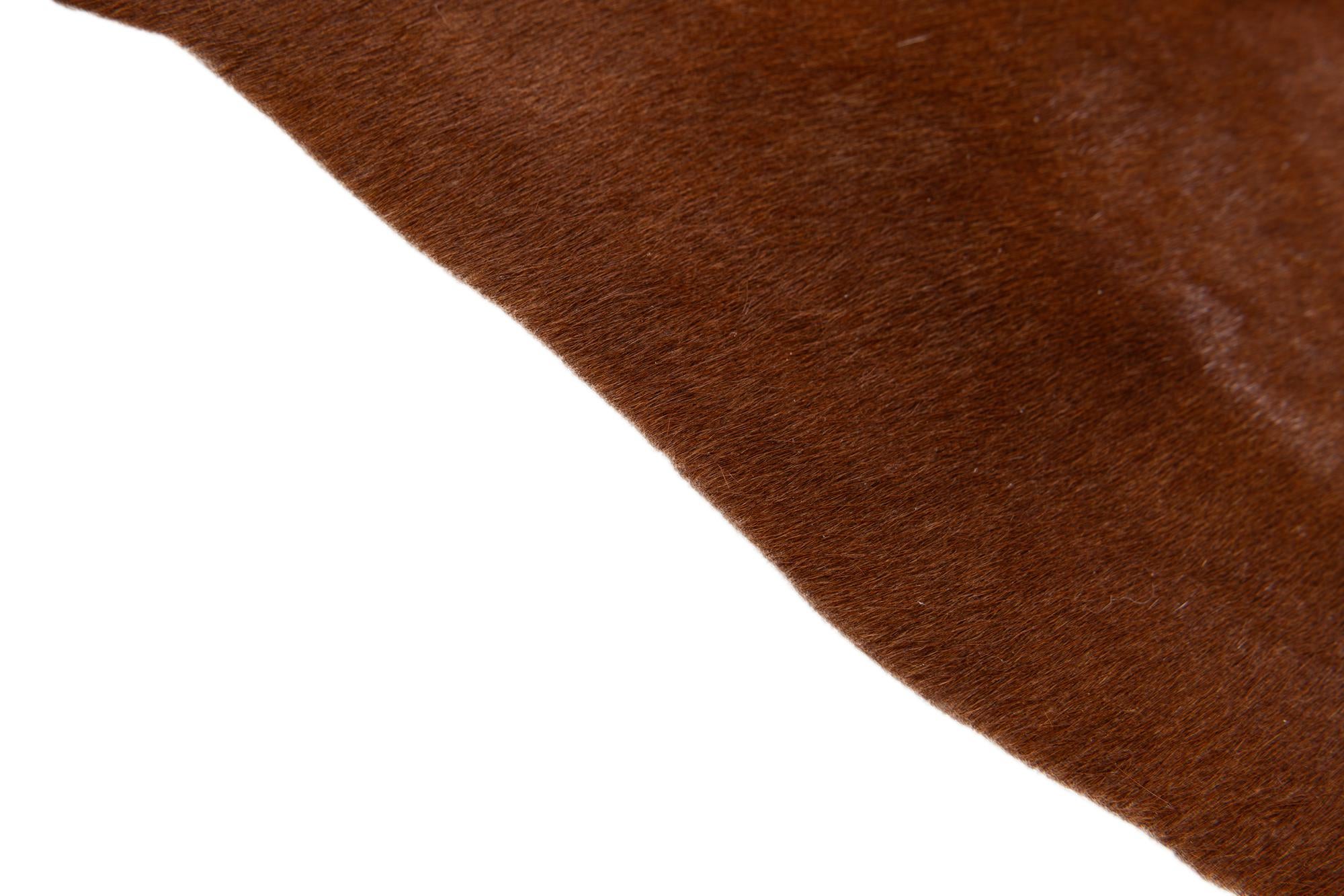 2' 2 x 2' 11 Cowhide Leather Rug