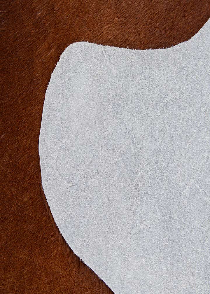 2' 2 x 2' 11 Cowhide Leather Rug