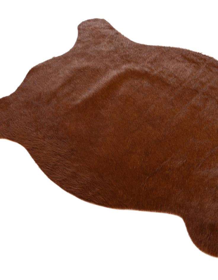 Detail image of 2' 2 x 2' 11 Cowhide Leather Rug