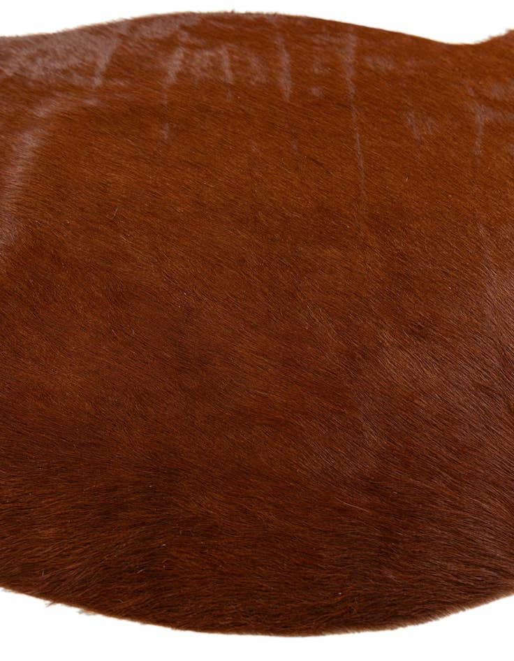 Detail image of 2' 2 x 2' 11 Cowhide Leather Rug