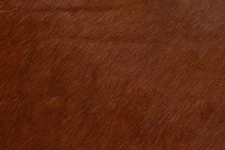 2' 2 x 2' 11 Cowhide Leather Rug