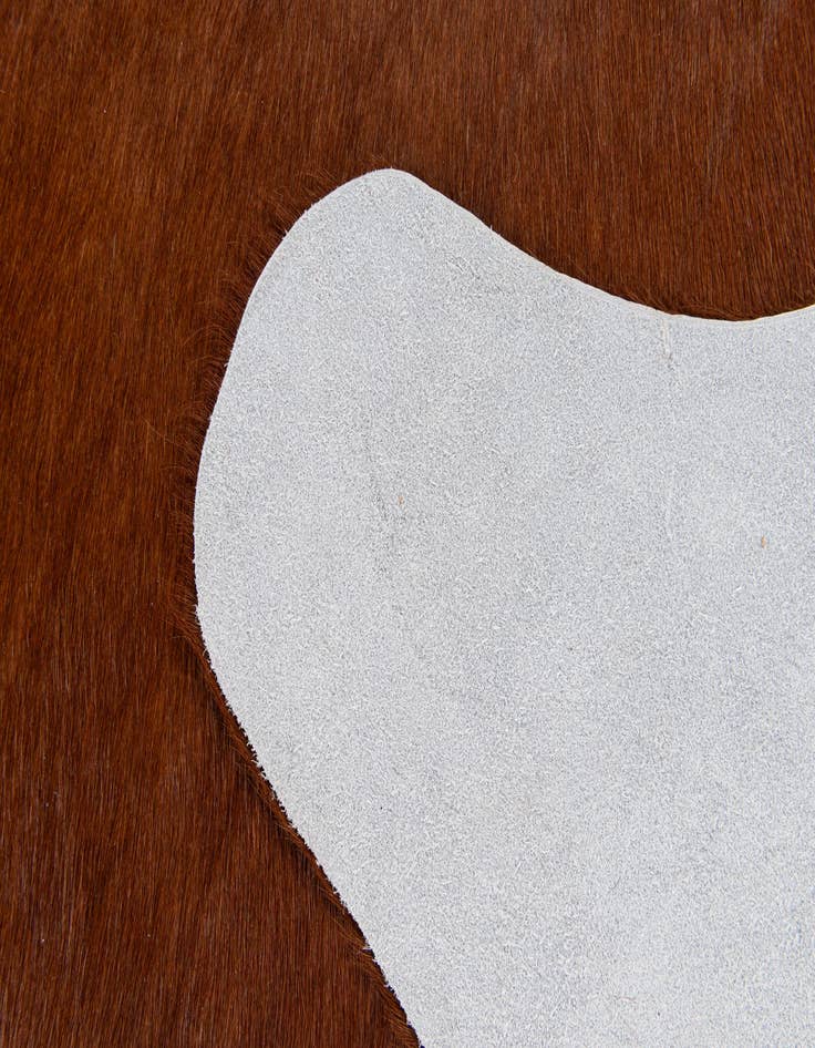 Detail image of 2' 2 x 2' 11 Cowhide Leather Rug