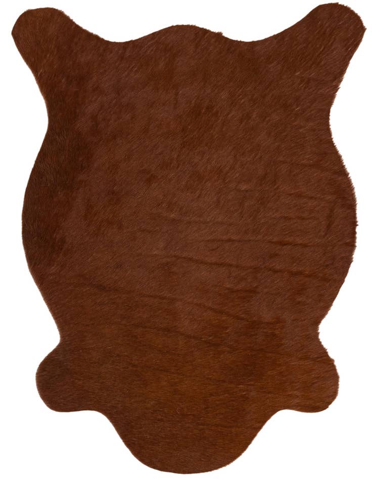 Detail image of 2' 2 x 2' 11 Cowhide Leather Rug