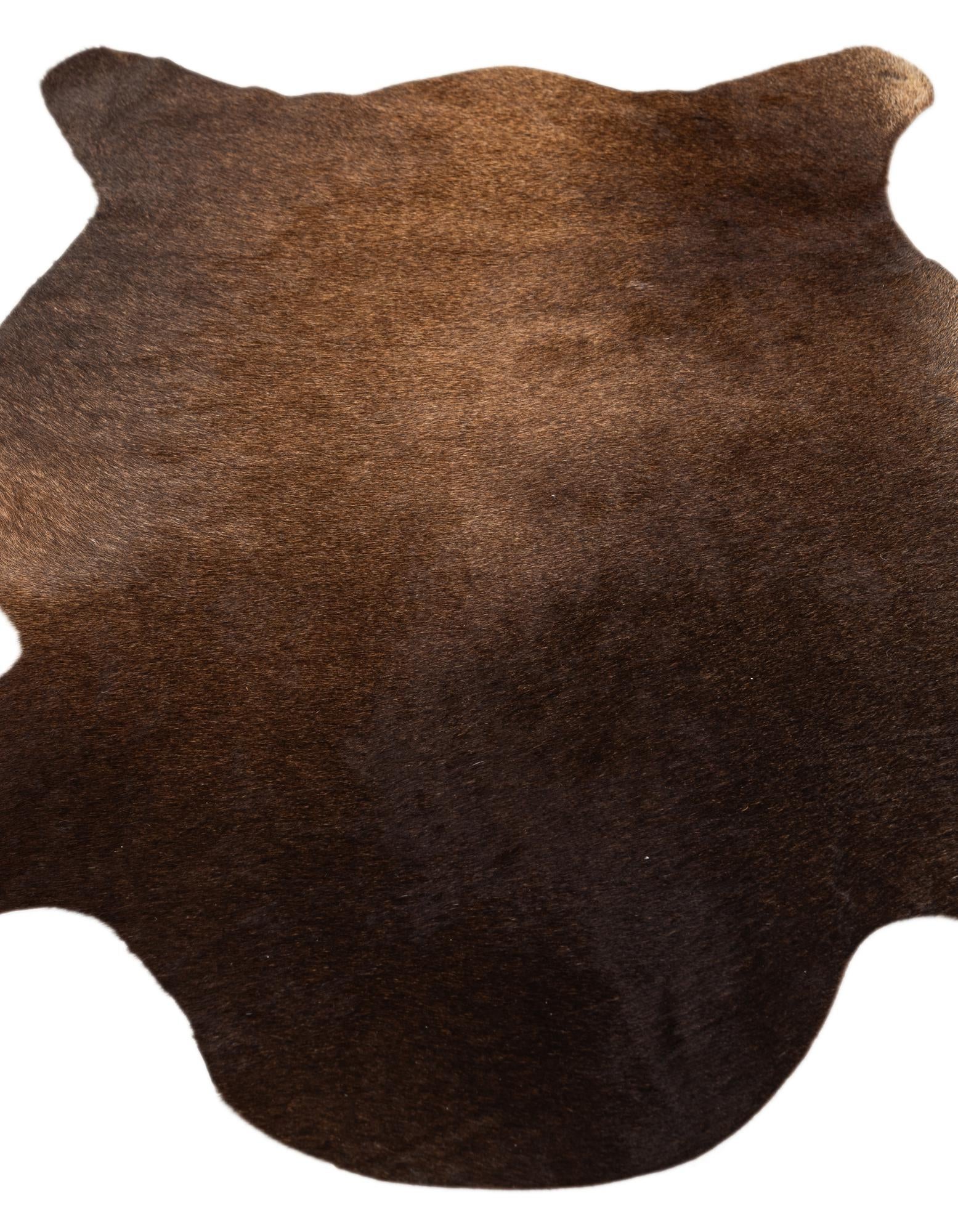 2' 2 x 2' 11 Cowhide Leather Rug