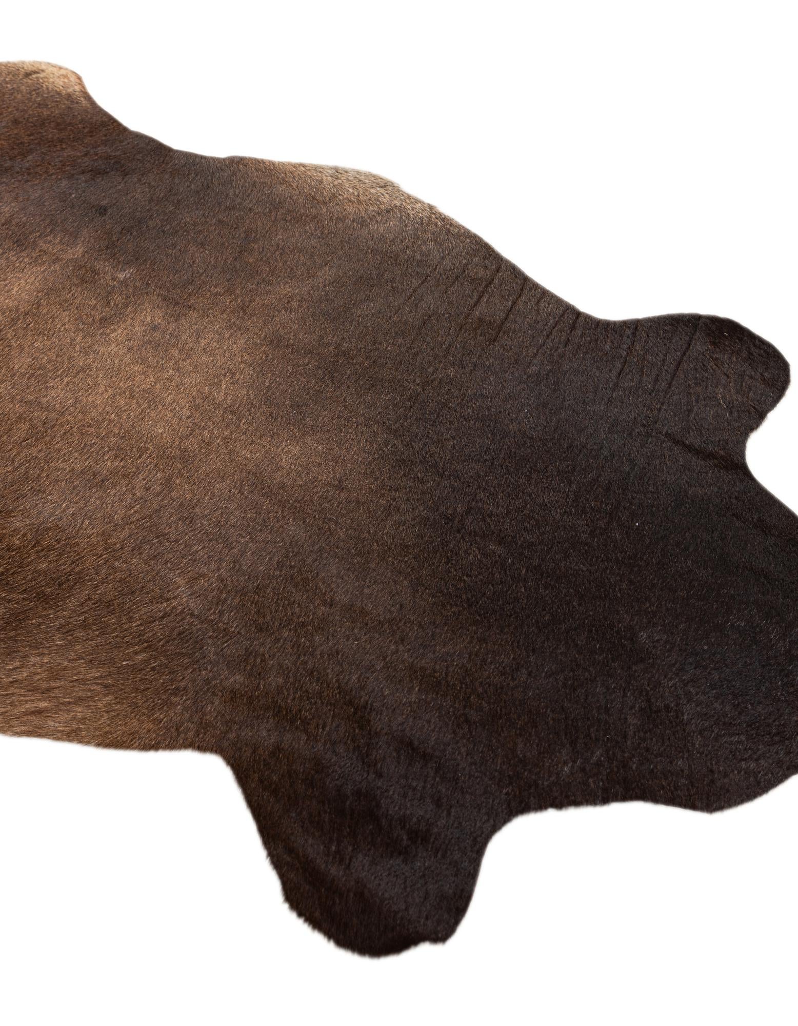 2' 2 x 2' 11 Cowhide Leather Rug