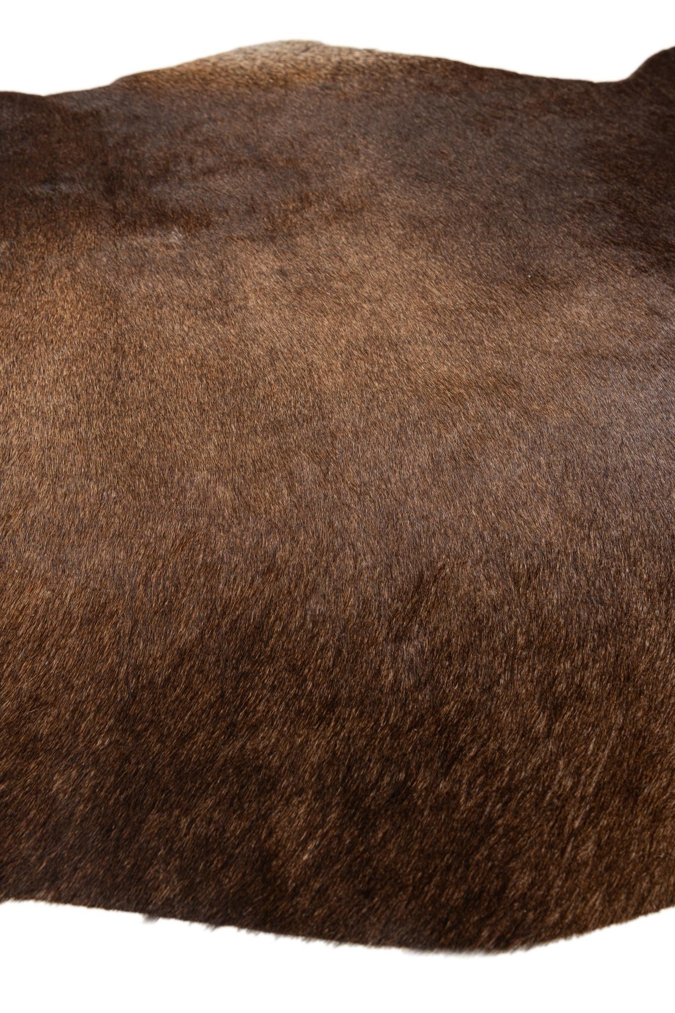 2' 2 x 2' 11 Cowhide Leather Rug