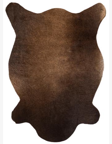 2' 2 x 2' 11 Cowhide Leather Rug
