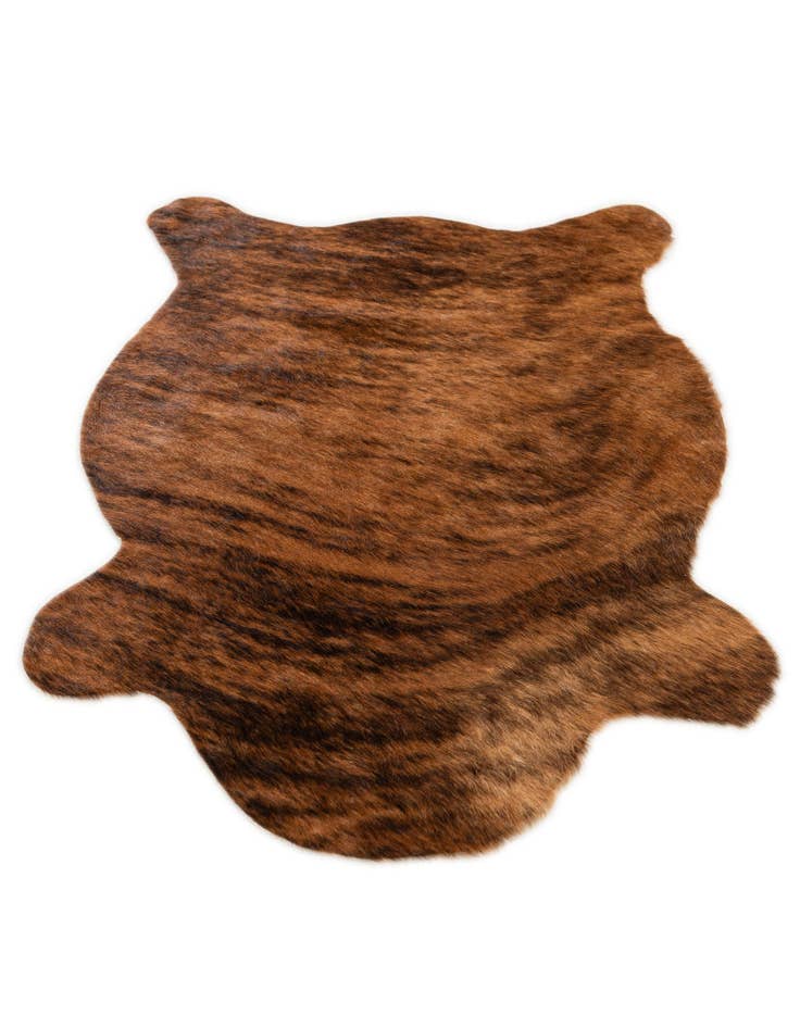 Detail image of 2' 2 x 2' 11 Cowhide Leather Rug