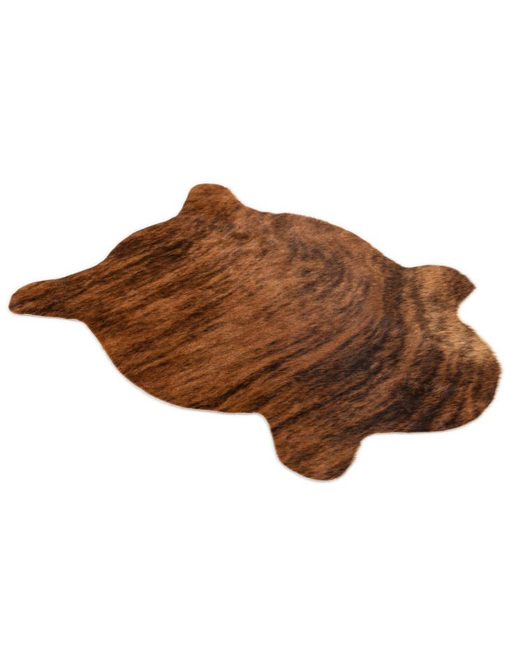 Detail image of 2' 2 x 2' 11 Cowhide Leather Rug