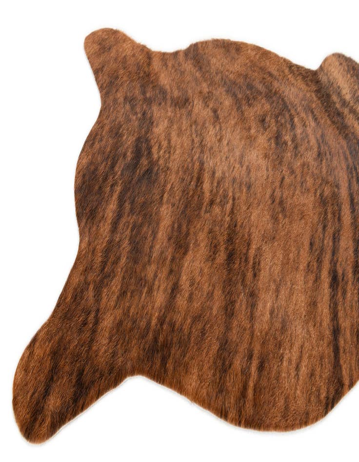 Detail image of 2' 2 x 2' 11 Cowhide Leather Rug