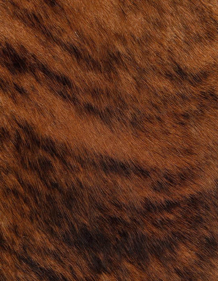 Detail image of 2' 2 x 2' 11 Cowhide Leather Rug