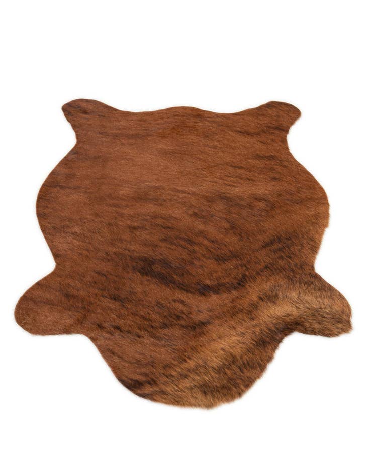 Detail image of 2' 2 x 2' 11 Cowhide Leather Rug